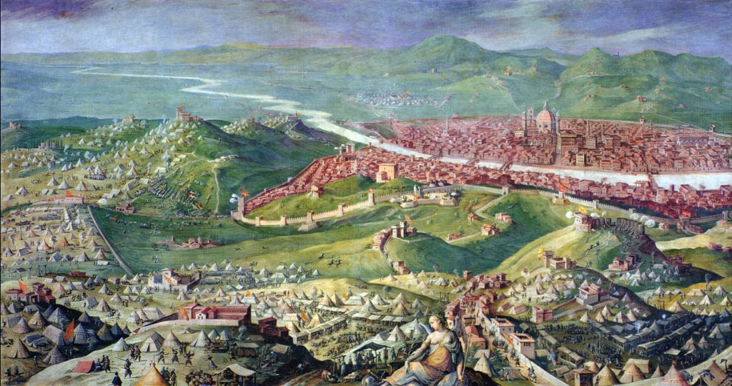 The Siege of Florence by Giorgio Vasari, 1558.