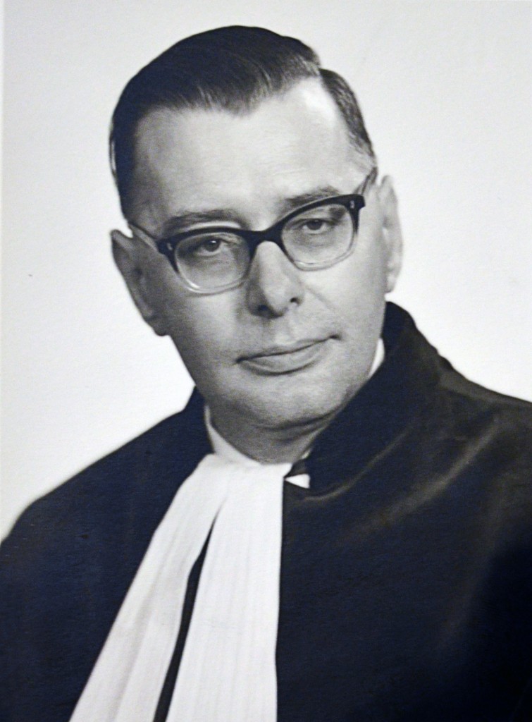 Photograph of Andreas Matthias Donner, President of the Court of Justice of the EC, 1958-1964, © Edouard Kutter et Fils, Court photographers (undated)