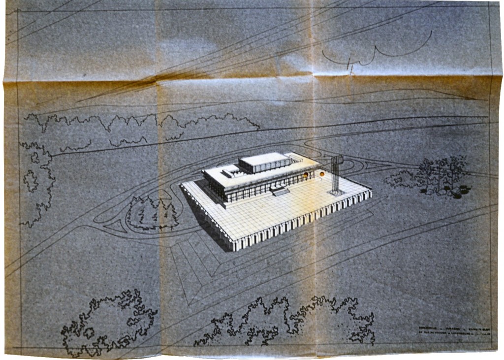 Plan of “The Palais” designed by the architects Jamagne, Vander Elst and Conzemius, and inaugurated on 9 January 1973