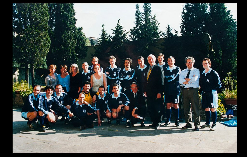European University Institute’s football team participating in the first “European University Championship Football” tournament held in Antwerp (Belgium) in 1999 (Unknown author / Private collection)